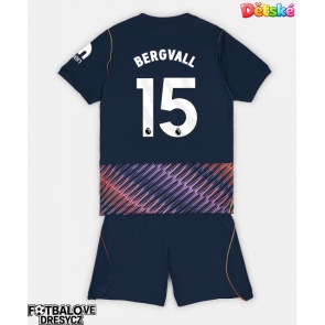 Tottenham Hotspur Lucas Bergvall #15 Dětské Venkovní dres komplet 2026-27 Krátký Rukáv (+ trenýrky)